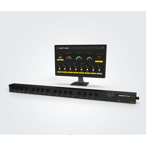 SURGEX Vertical Series+ PDU Monitoreado 120V 16 Salidas RJ-45 IP