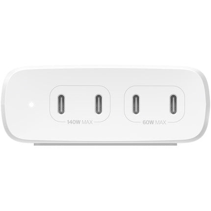 Belkin BoostCharge Pro Cargador USB-C GaN 200W 4 Puertos y Cable Extraíble