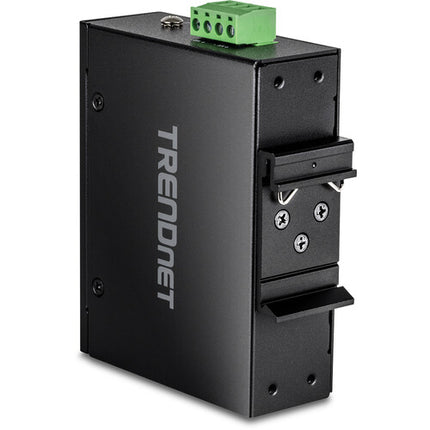 TRENDnet TI-BF22SFP Convertidor de medios industrial 2 Puertos Gigabit SFP PoE++ 90W con montaje DIN-Rail