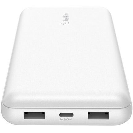 Belkin BoostCharge batería portátil 20000mAh carga 3 dispositivos luz LED blanca