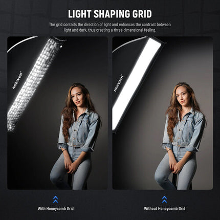 Neewer Softbox Rectangular 12 x 47 pulgadas con Montura Bowens y Rejilla