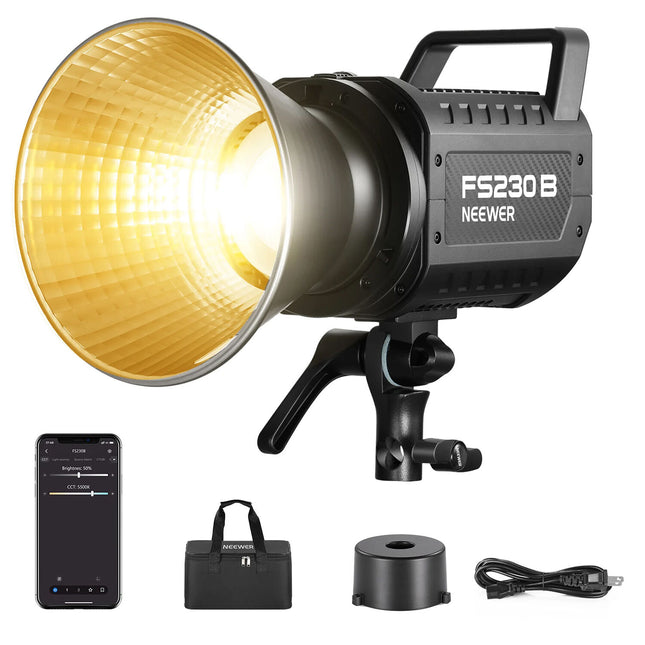 Neewer FS230B LED Monolight Bi-Color Luz Continua 110000 Lux 2700-6500K Reflector Incluido
