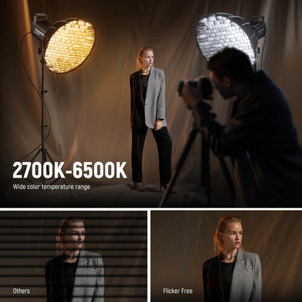 Neewer FS230B LED Monolight Bi-Color Luz Continua 110000 Lux 2700-6500K Reflector Incluido