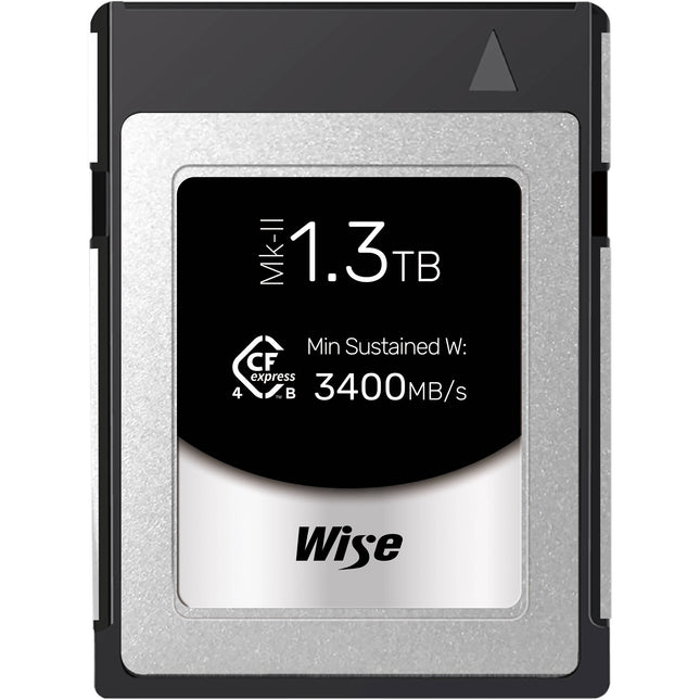 Wise Advanced 1.3TB Tarjeta de Memoria CFexpress 4.0 Tipo B PRO Mark II 3700 MB/s Lectura 3600 MB/s Escritura