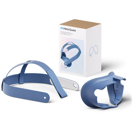 Meta Quest 3 interfaz facial y correa ajustable en tela azul