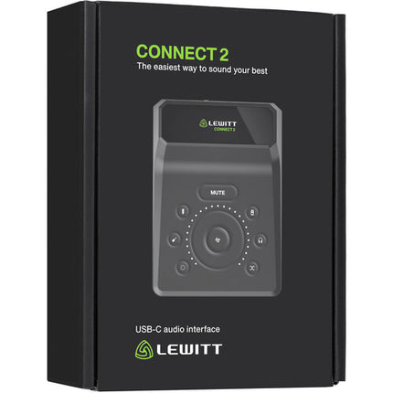 Lewitt CONNECT 2 Interfaz de audio USB-C con 2 salidas monitor y 96 kHz 24 bits