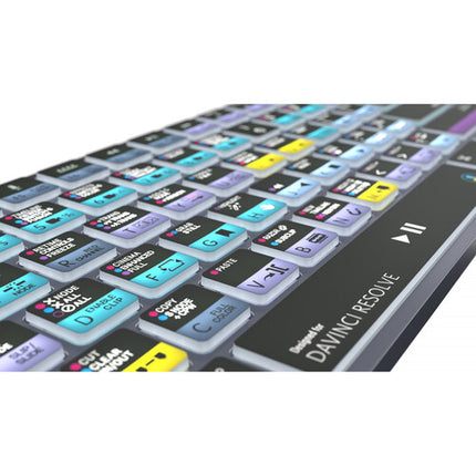 Logickeyboard TITAN DaVinci Resolve Teclado Inalámbrico Bluetooth USB-C Retroiluminado