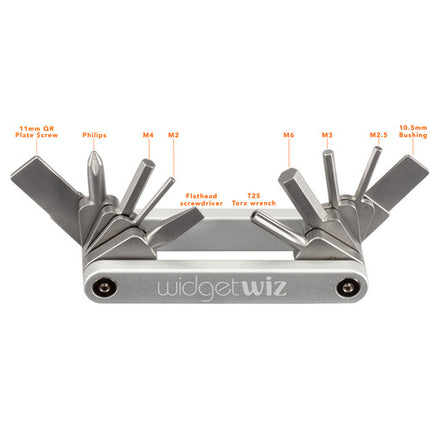 Vello WidgetWiz Multi-Herramienta 10 en 1 Acero Inoxidable con Estuche