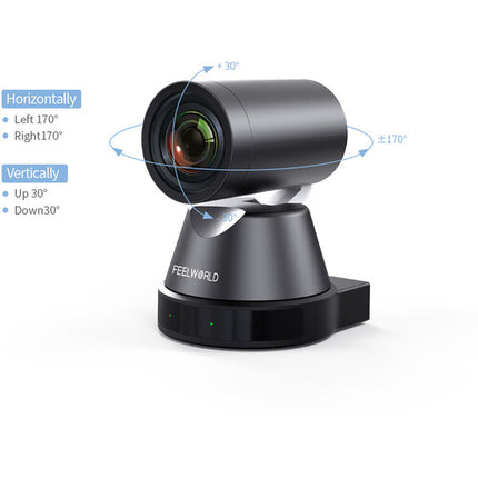 FeelWorld 4K12X Cámara PTZ 4K UHD Zoom Óptico 12x Sensor CMOS 1/2.8"