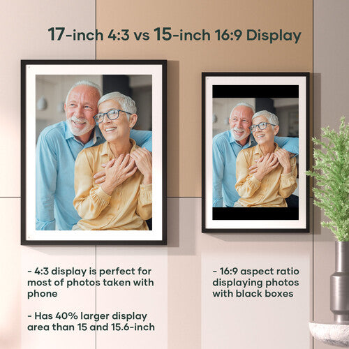 Cozyla Marco Digital Wi-Fi 17" IPS Resolución 1280x960 Pantalla Táctil