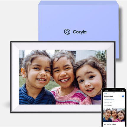 Cozyla 10.1" Marco digital recargable Wi-Fi pantalla táctil IPS 1280x800