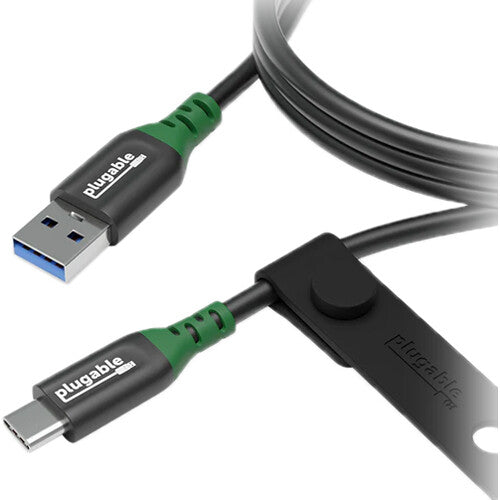 Plugable Cable USB-C a USB-A 3.2 Gen 1 5 Gb/s 2 metros con correa de silicona