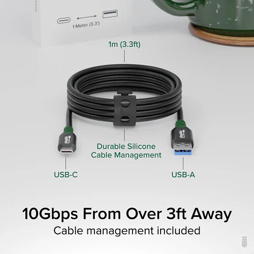 Plugable Cable USB-C a USB-A 3.2 Gen 2 10 Gb s 1 Metro con Correa