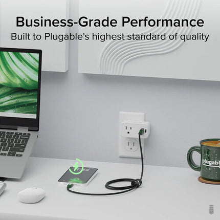 Plugable Cable USB-C a USB-A 3.2 Gen 1 5 Gb/s 2 metros con correa de silicona