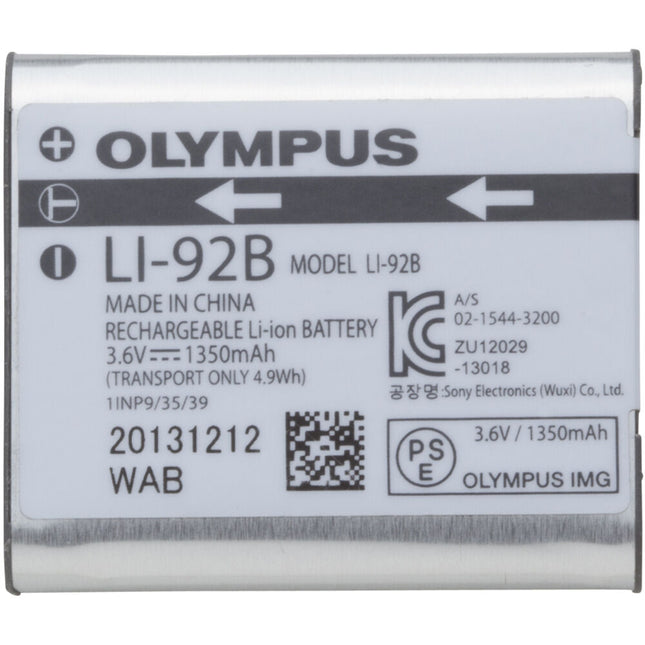 Batería Recargable OM SYSTEM LI-92B 3.6V 1350mAh para Tough TG-5 TG-6 TG-7