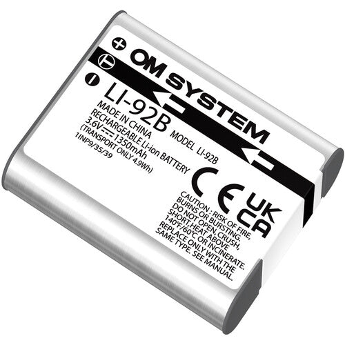 Batería Recargable OM SYSTEM LI-92B 3.6V 1350mAh para Tough TG-5 TG-6 TG-7