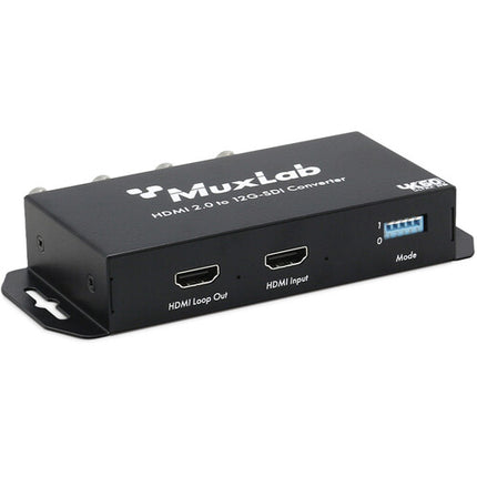 MuxLab HDMI 2.0 a 12G-SDI Convertidor 4 Salidas SDI 4K60 Compacto