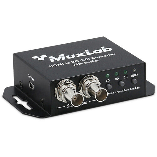 MuxLab Convertidor HDMI a 3G-SDI con Escalado y 2 Salidas 3G-SDI 1080p60