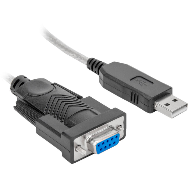 Rocstor Cable Adaptador USB-A a Serie RS-232 DB9 1.8m con Chip FTDI