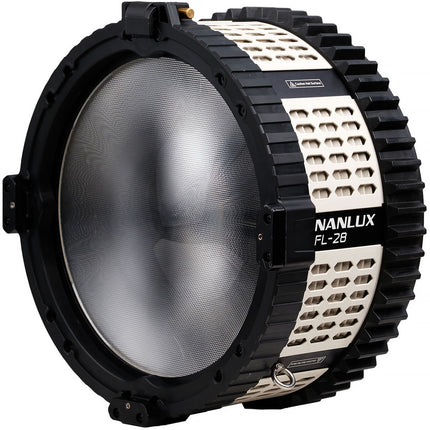 Nanlux FL-28 Travel Lente Fresnel para Evoke 900c 1200B 17-43° con Barndoor y Estuche
