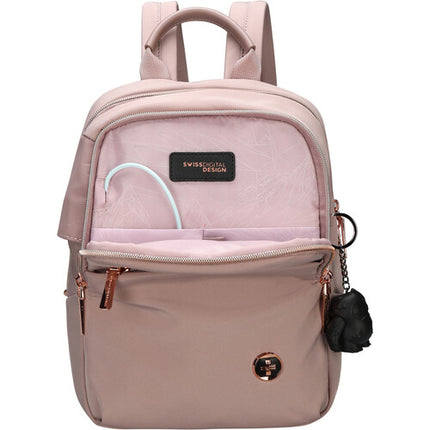 Swissdigital KATY ROSE NG Mochila 7L para Tablet de 9.7" con Puerto USB-C y Bolsillos RFID