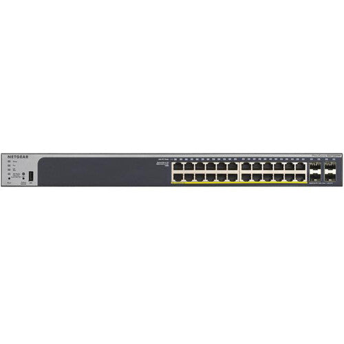 Netgear GS728TXPv3 Switch de Red Gestionado 24 Puertos PoE+ 190W 4 Slots 10G SFP+ Rack