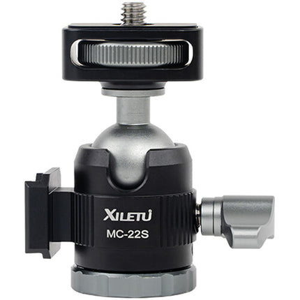 XILETU Mini Tripié con Cabezal Esférico Extensión Central 27 cm Capacidad 2.5 kg