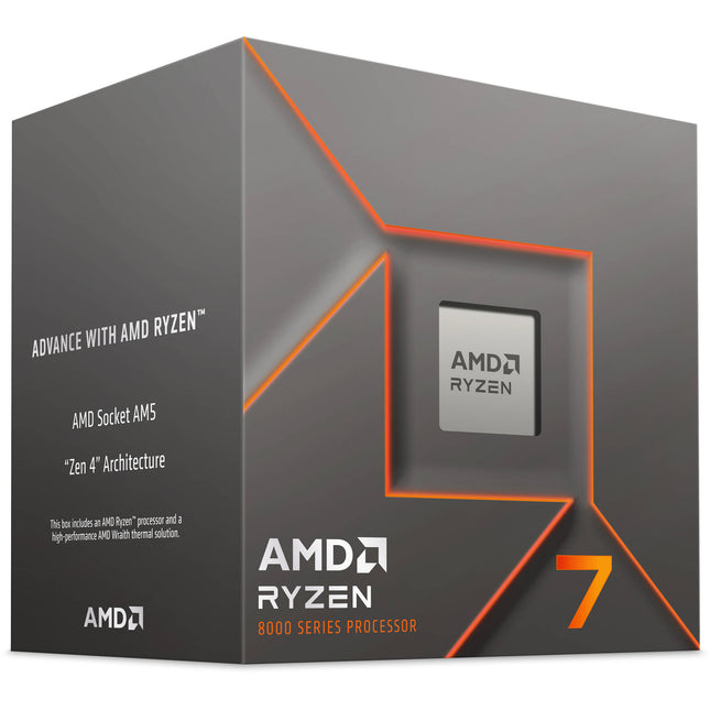 AMD Ryzen 7 8700F Procesador Octa Core 4.1 GHz AM5 con Cooler Wraith Spire