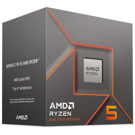 AMD Ryzen 5 8400F Procesador AM5 6 Núcleos 4.7 GHz Turbo con Cooler Wraith Stealth
