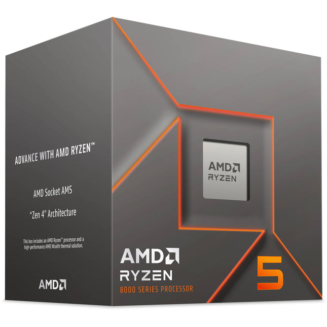 AMD Ryzen 5 8400F Procesador AM5 6 Núcleos 4.7 GHz Turbo con Cooler Wraith Stealth