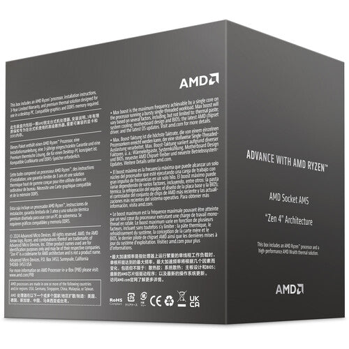 AMD Ryzen 7 8700F Procesador Octa Core 4.1 GHz AM5 con Cooler Wraith Spire