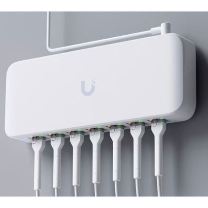 Ubiquiti Ultra 210W 8 Puertos Gigabit PoE+ Switch de Red Gestionado 202W Presupuesto Energético Kit de Montaje Mural