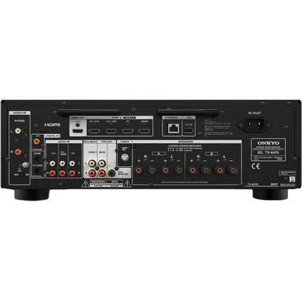 Onkyo TX-8470 Receptor AV Estéreo Red 110W 4 HDMI 8K Wi-Fi Bluetooth