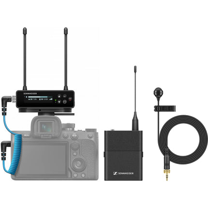Sennheiser EW-DP ME 4 SET Micrófono Lavalier Cardioide Inalámbrico Digital para Cámara 12h Batería Bluetooth