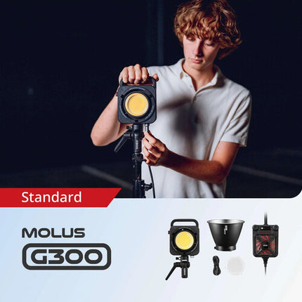Zhiyun MOLUS G300 Luz LED Bicolor 61000 Lux 2700-6500K con Reflector