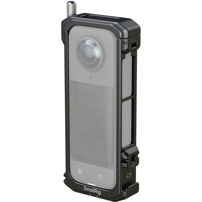 SmallRig Jaula de Cámara para Insta360 X4 con Montura 1/4"-20 y Protector de Lente de Silicona