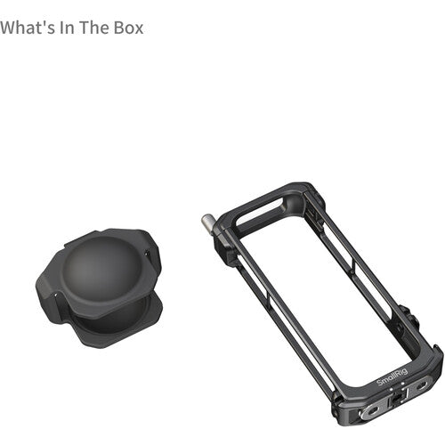 SmallRig Jaula de Cámara para Insta360 X4 con Montura 1/4"-20 y Protector de Lente de Silicona