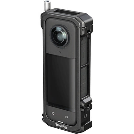 SmallRig Jaula de Cámara para Insta360 X4 con Montura 1/4"-20 y Protector de Lente de Silicona