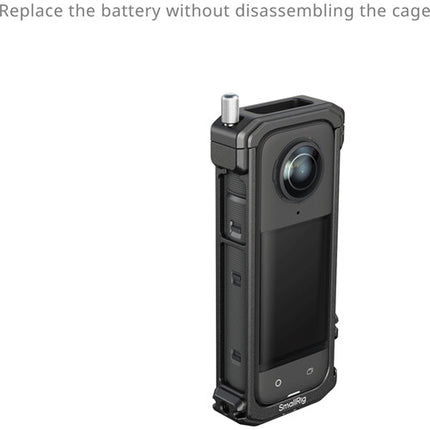 SmallRig Jaula de Cámara para Insta360 X4 con Montura 1/4"-20 y Protector de Lente de Silicona