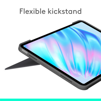 Logitech Combo Touch funda teclado retroiluminado para iPad Air 11 pulgadas M2 M3 con Pencil digital y touchpad