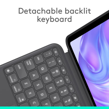 Logitech Combo Touch Funda Teclado Retroiluminado para iPad Pro 11" M4 M5 Graphite