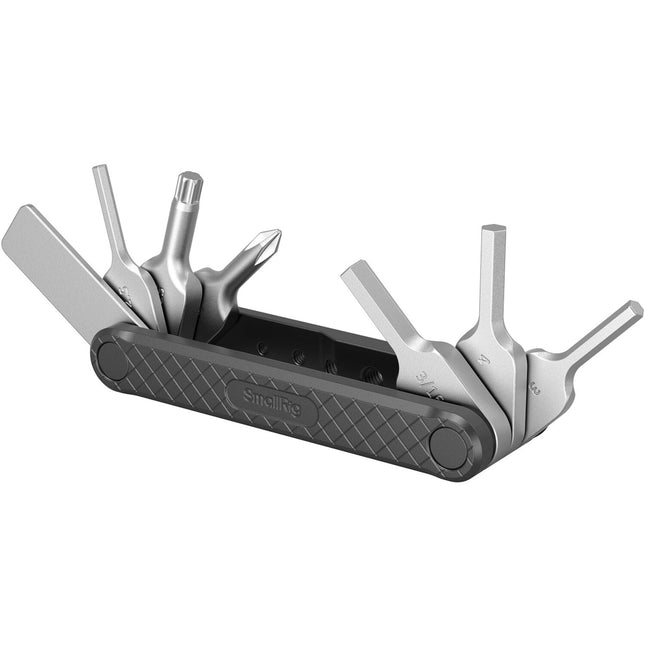 SmallRig 4681 Multiherramienta Plegable 7 Destornilladores 5 Orificios Rosca Acero Inoxidable