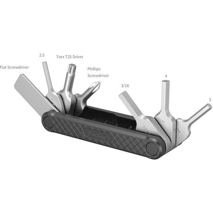 SmallRig 4681 Multiherramienta Plegable 7 Destornilladores 5 Orificios Rosca Acero Inoxidable
