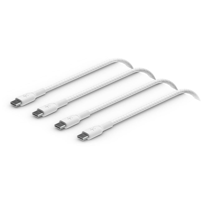Belkin BoostCharge Cable USB-C trenzado 60W 2 Pack 2 metros blanco