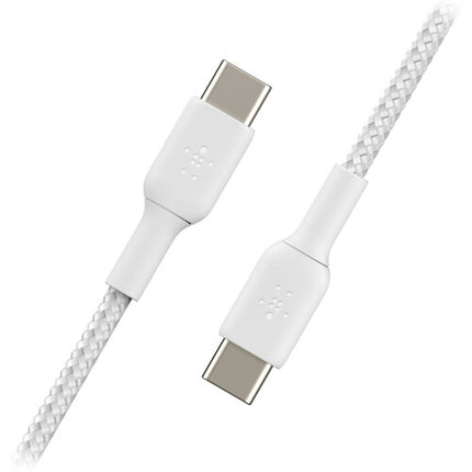 Belkin BoostCharge Cable USB-C trenzado 60W 2 Pack 2 metros blanco
