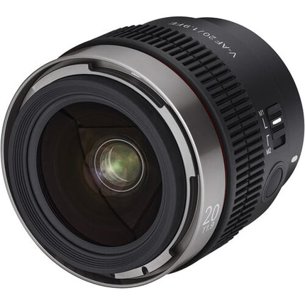 Samyang Cine V-AF T1.9 T2.3 FE Kit de 6 lentes cine 20 24 35 45 75 100mm Sony E