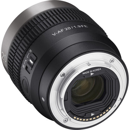 Samyang Cine V-AF T1.9 T2.3 FE Kit de 6 lentes cine 20 24 35 45 75 100mm Sony E