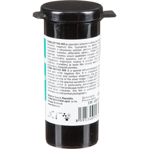 Foma Ortho 400 Película Blanco y Negro 120 ISO 400 Química B&N estándar