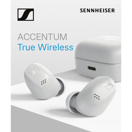 Sennheiser Accentum Auriculares True Wireless In-Ear Blanco 8H Reproducción Estuche Carga Inalámbrica
