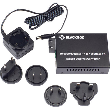 Black Box LGC211A-R2 Convertidor de Medios Ethernet Gigabit con Fibra Multimodo 850nm